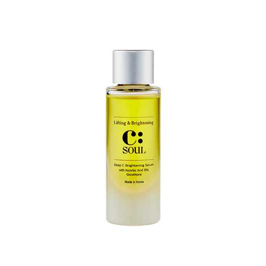 Front view of C:soul Deep C Brightening Serum 15% bottle