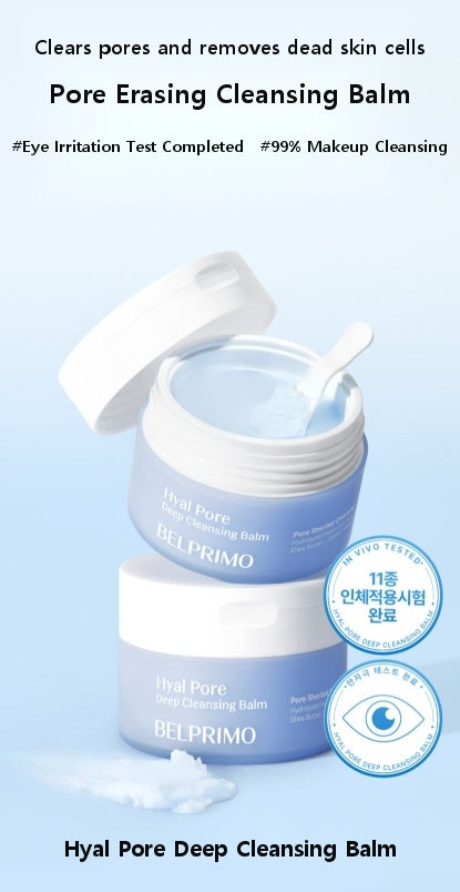 Belprimo Hyal Pore Deep Cleansing Balm 60ml - Instant Melt, No Eye Irritation