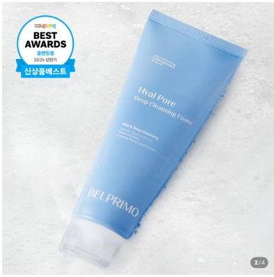 Belprimo Hyal Pore Deep Cleansing Foam 155ml - Hydrating Face Wash