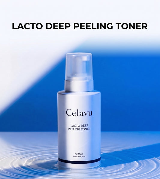 Celavu Lacto Peeling Bubble Toner - Gentle AHA BHA PHA Exfoliation & Deep Hydration