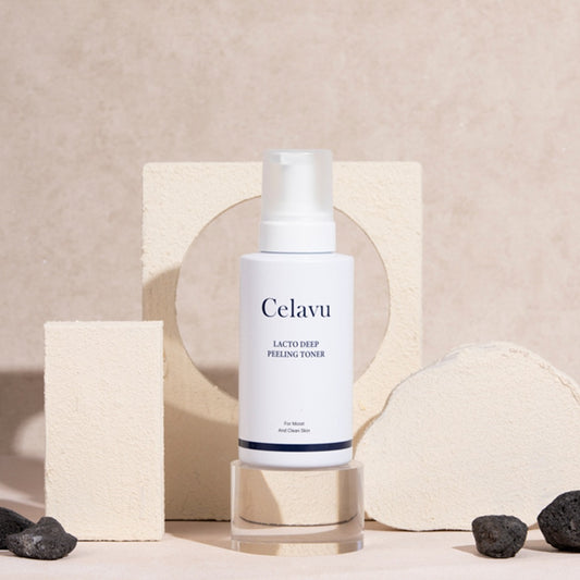 Celavu Lacto Peeling Bubble Toner - Gentle AHA BHA PHA Exfoliation & Deep Hydration