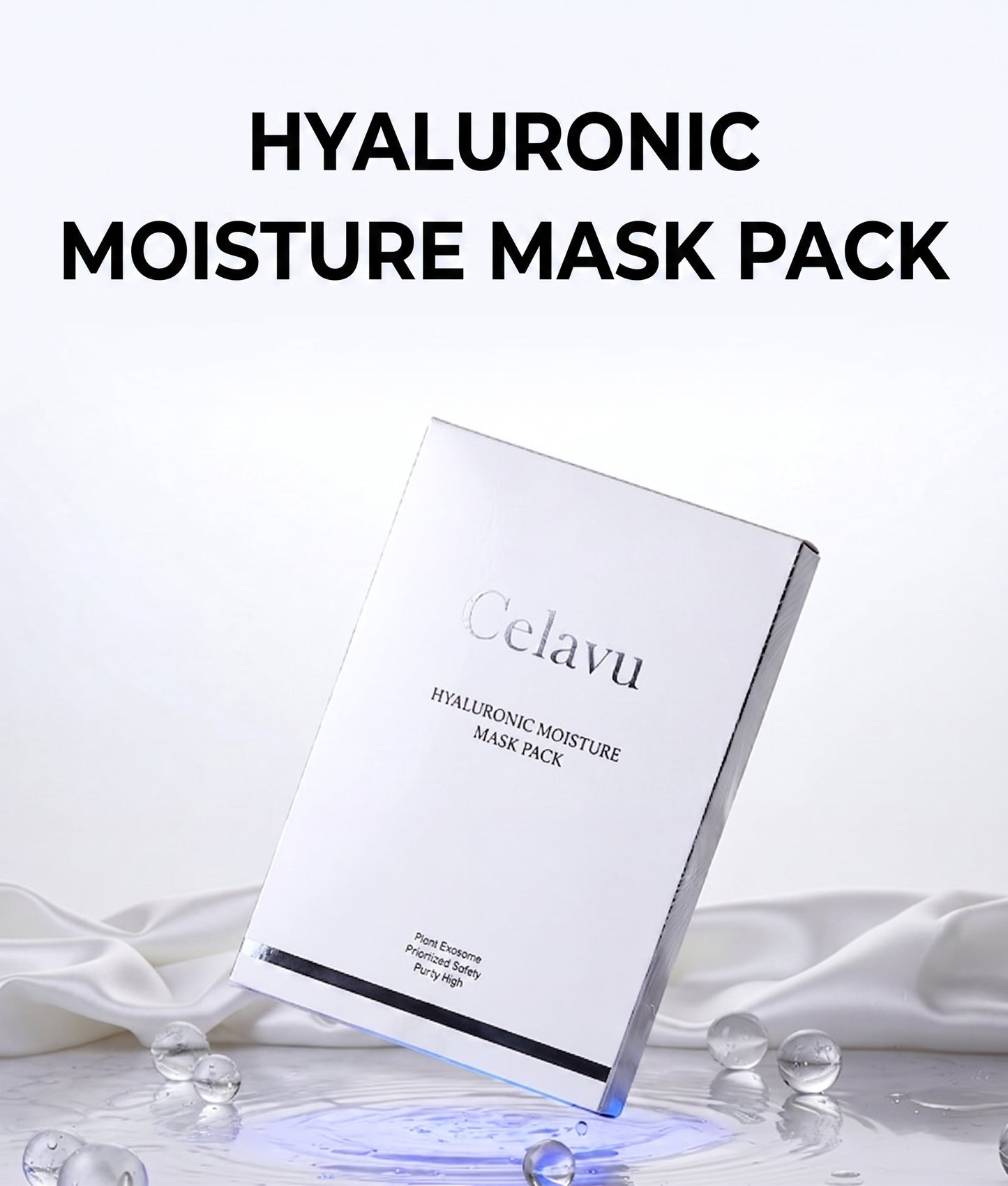 Celavu Hyaluronic Moisture Mask Pack - Intensive Soothing & Hydration All-In-One