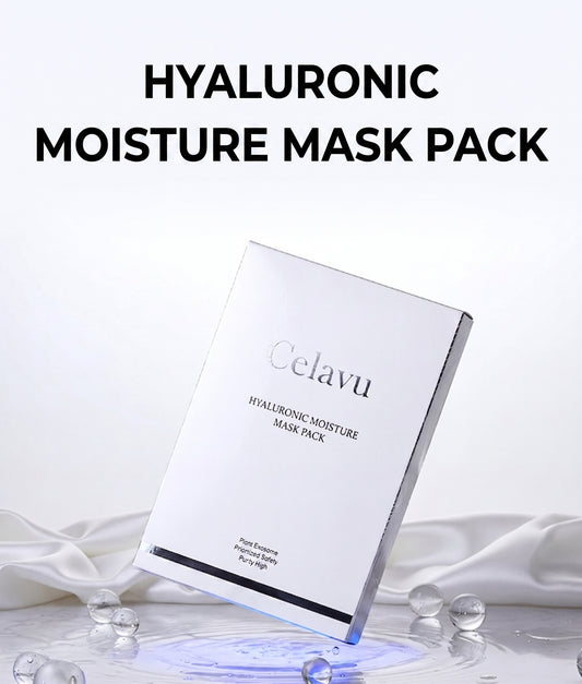 Celavu Hyaluronic Moisture Mask Pack - Intensive Soothing & Hydration All-In-One