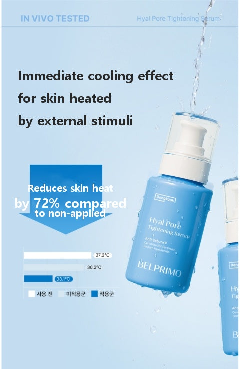 Belprimo Hyal Pore Tightening Serum 50ml - 5-in-1 Pore Care & Cooling