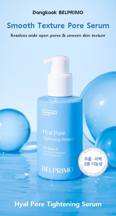 Belprimo Hyal Pore Tightening Serum 50ml - 5-in-1 Pore Care & Cooling