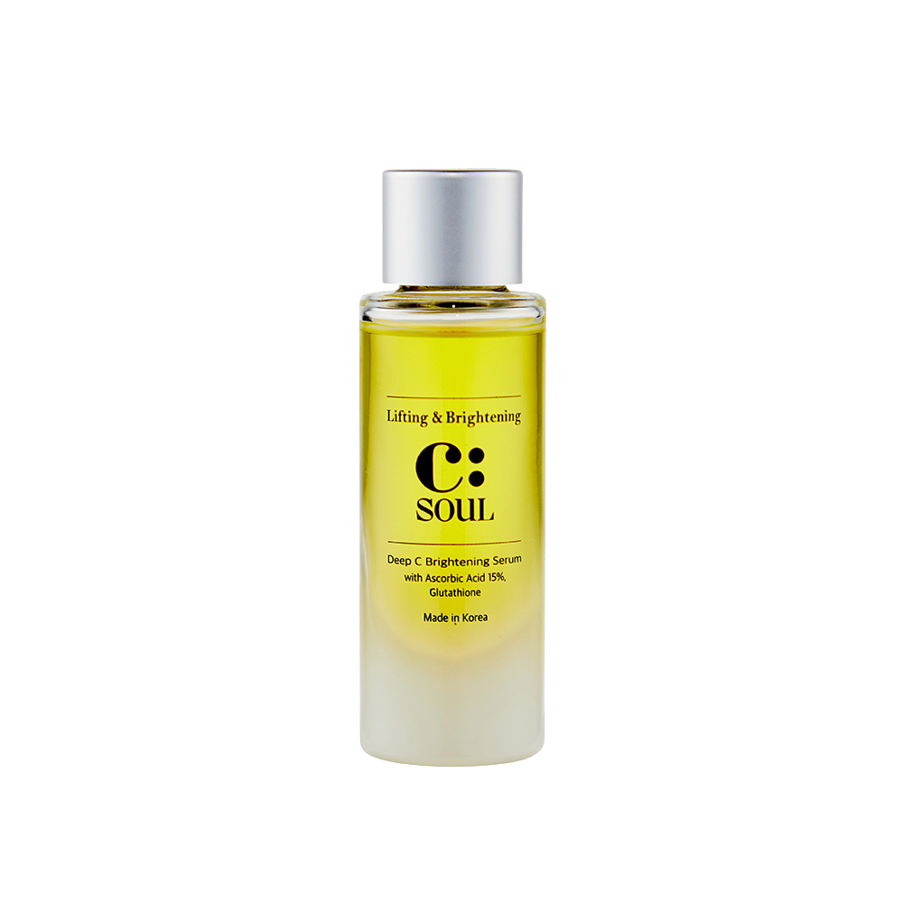 Front view of C:soul Deep C Brightening Serum 15% bottle