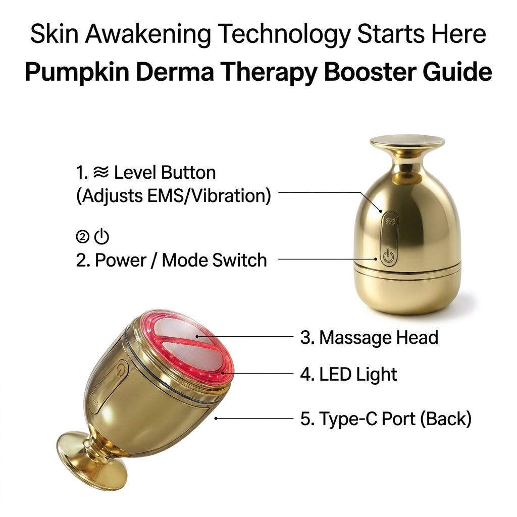 Pumpkin Derma Therapy Brightening Lifting Cream & Booster Device Set