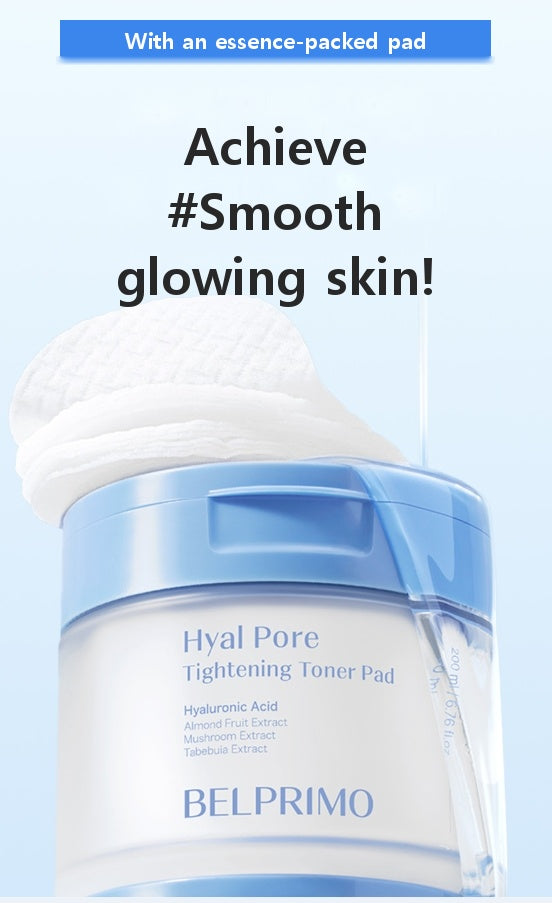 Hyal Pore Toner Pad (60 Pads) - Pore Tightening & Exfoliating