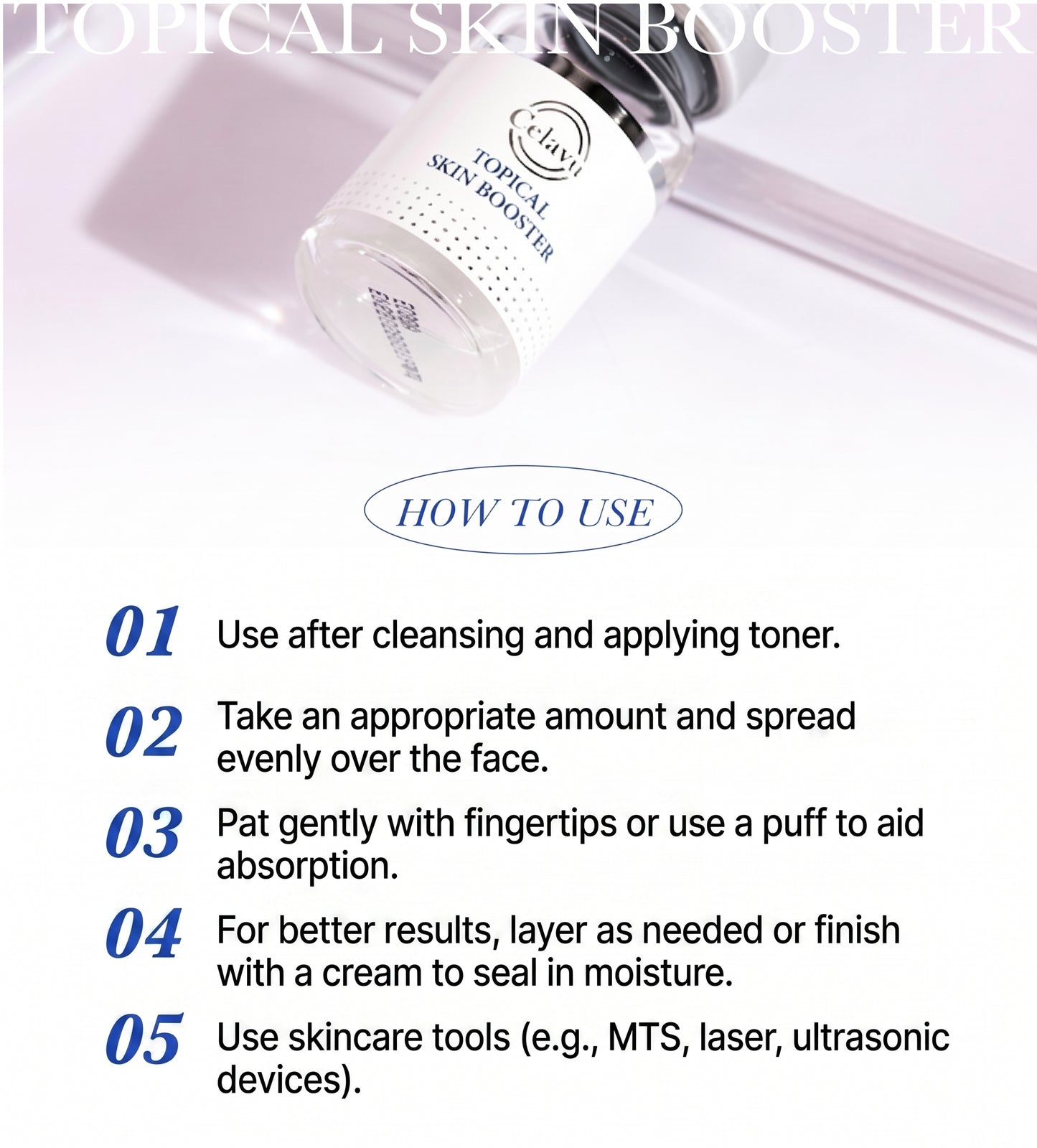 Celavu Topical Skin Booster - Professional Grade (3ml X 10 Vials)